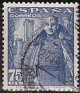 Spain 1948 Franco 75 CTS Blue Edifil 1031. 1031 u. Uploaded by susofe